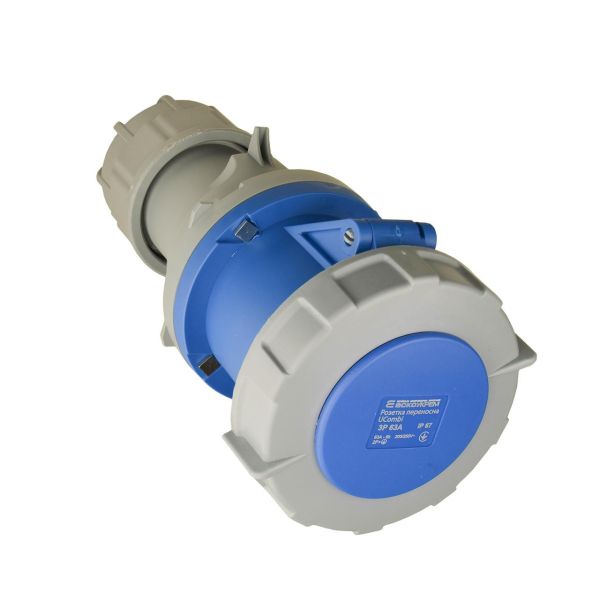 Розетка переносна АСКО-УКРЕМ UCombi 3P (2P+PE) 63А IP67