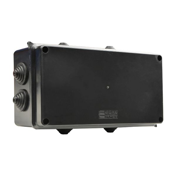 Розподільча коробка АСКО-УКРЕМ 200x100x70 UAtmo Jet Black IP65 чорна