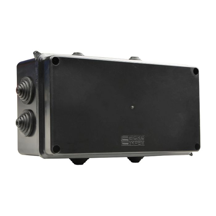 Розподільча коробка АСКО-УКРЕМ 200x100x70 UAtmo Jet Black IP65 чорна