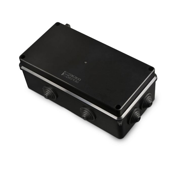 Розподільча коробка АСКО-УКРЕМ 200x100x70 UAtmo Jet Black IP65 чорна